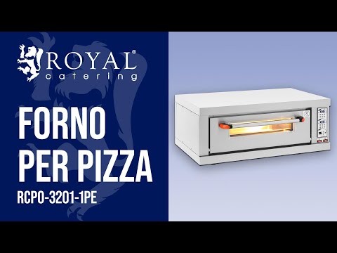 Video - Forno per pizza - 1 camera - 3200 W - Timer - Royal Catering