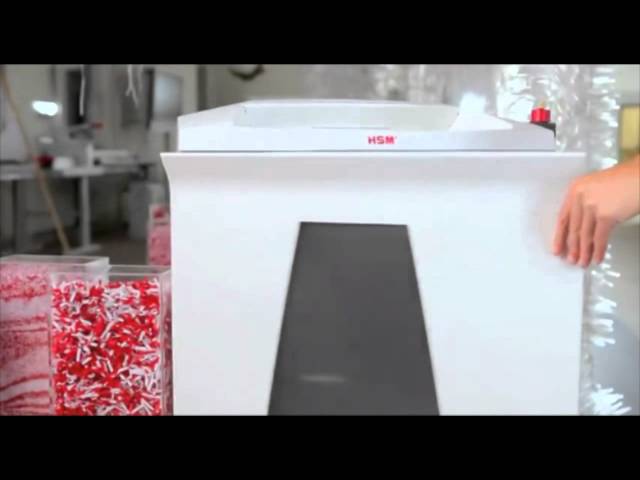 Vídeo relacionado con HSM SECURIO B34 DESTRUCTORA DE Documentos PARTICULAS 4,5X30 19/21 Hojas 590W 100L (1-8 USUARIOS) Papel/Clips/Tarjetas N2/N3