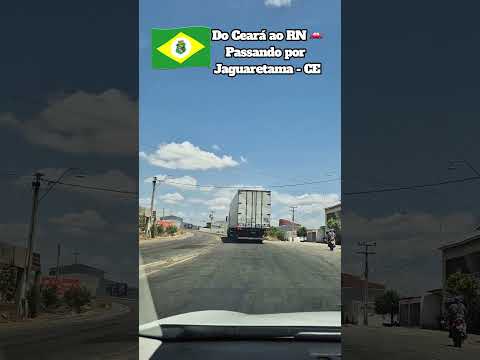 Na estrada 🚗 Passando por Jaguaretama – CE Seguimos rumo a Natal – RN 🌊🌴#Jaguaretama #Ceara