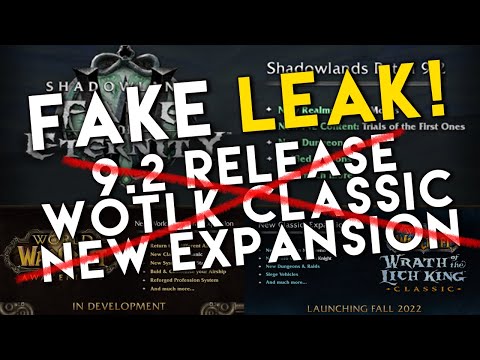 World of Warcraft LEAKS: New Expansion, WOTLK Classic release date  & Shadowlands 9.2