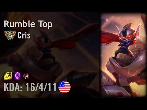 Rumble Top vs Kayle - Cris - NA Challenger Patch 6.14