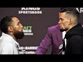 LUIS NERY FIRST FACE OFF WITH CARLOS CASTRO - FULL THURMAN VS BARRIOS UNDERCARD FACE OFFS