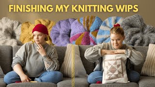 Finishing My WIPS & Unraveling my Knitting Insecurity
