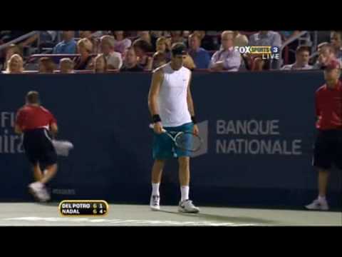 Montreal 2009 QF - Del Potro vs Nadal (1st set tie-break)