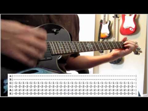 Foo Fighters - Walk (guitar #1 cover - Dave's part) WITH ...