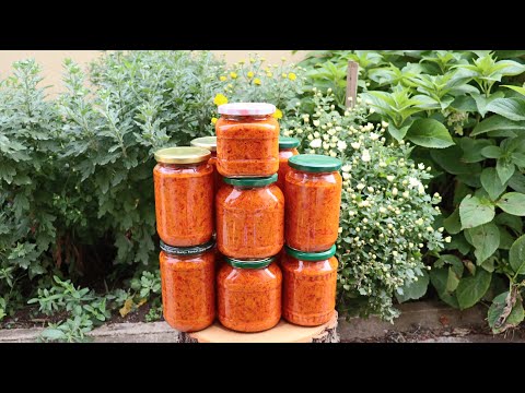 Ajvar recept/od pečene paprike i kuvanog plavog patlidžana