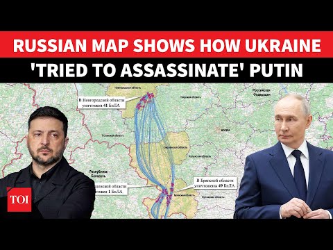 Russia Releases Map Showing How Ukrainian Drones ‘Tried To Attack’ Putin’s Secret Home In Novgorod