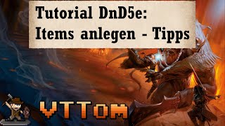 Items erstellen – Tipps