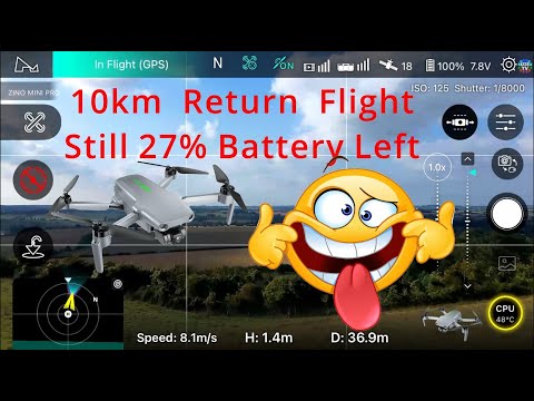 10km Flight Test, i Bet on it, New Hubsan Zino Mini Pro is Better Than DJi Mini 2 Flight & Battery