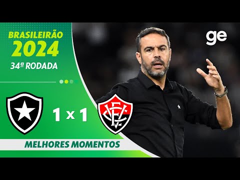 Gols e lances de Botafogo x Vitória
