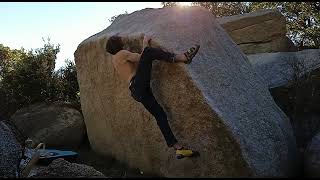 Video thumbnail: La trave de lo imposible, 7a/+. La Jonquera