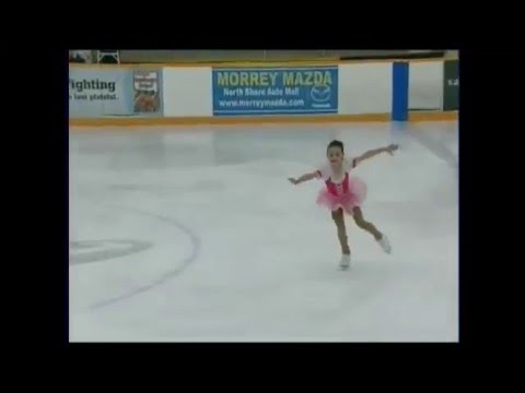 Brianna Delmaestro skating at 7 years old
