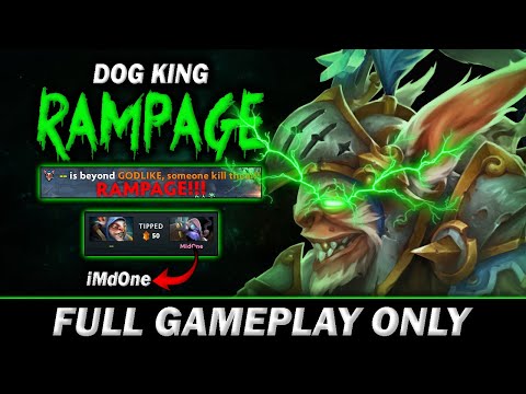 RAMPAGE❗ from MidOne to IMDONE❗ DOG KING meepo against MidOne tinker - Full Gameplay Meepo #416