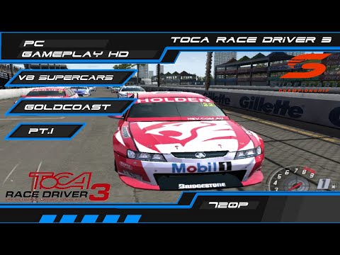 TOCA Race Driver 3 - V8 Supercars - Goldcoast - PT.1 | PC Gameplay HD