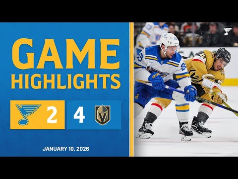Game Highlights: Golden Knights 4, Blues 2