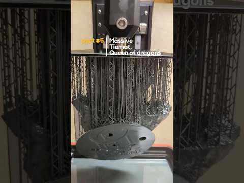 All parts have been printed. The base is absolutely gargantuan, time to build soon! #tiamat #dragon