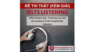 Information day Training courses for workers in the hospitality industry