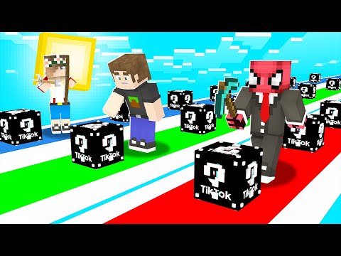 TİKTOK ŞANS BLOKLARI YARIŞI! 🏁 - Minecraft
