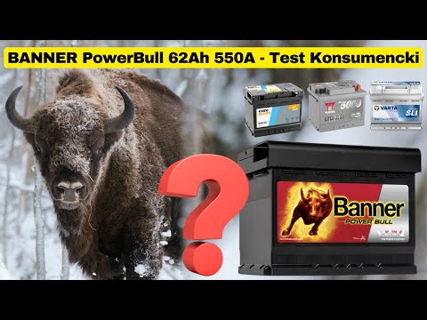 Austrian bull or world-famous bison? Test P6219 BANNER Powerbull 62Ah 550A battery. S7E015