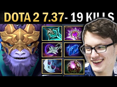 Riki Gameplay Miracle with 19 Kills and Nullifier - Dota 7.37