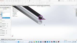Solidworks Simulation Cantilever Beam Bending (MechSolids #1)