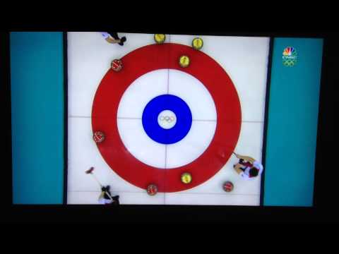 Greatest Sochi Olympic Curling Shot David Murdoch Great Britain 2014