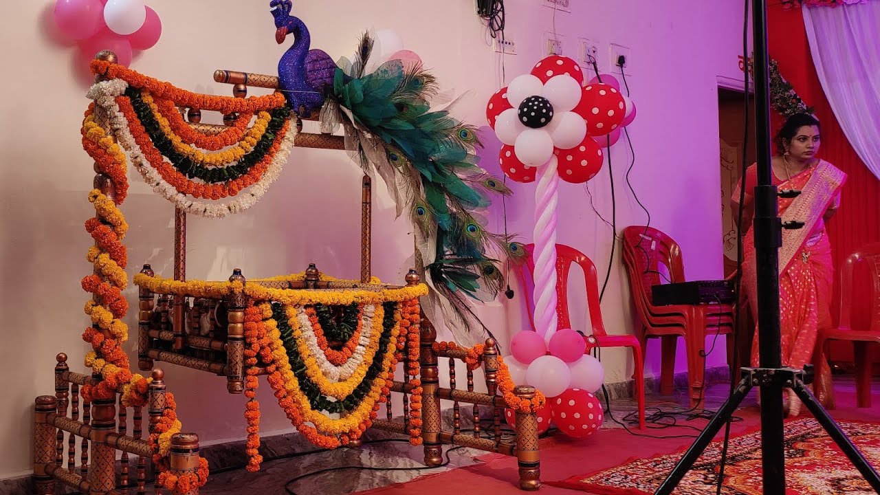 Princess Theme decoration | Naming ceremony decoration |नामकरण सोहळा |Flower Decoration for naming