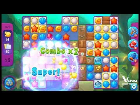 Fishdom. 671 super hard level no boosters and diamonds. 23 moves