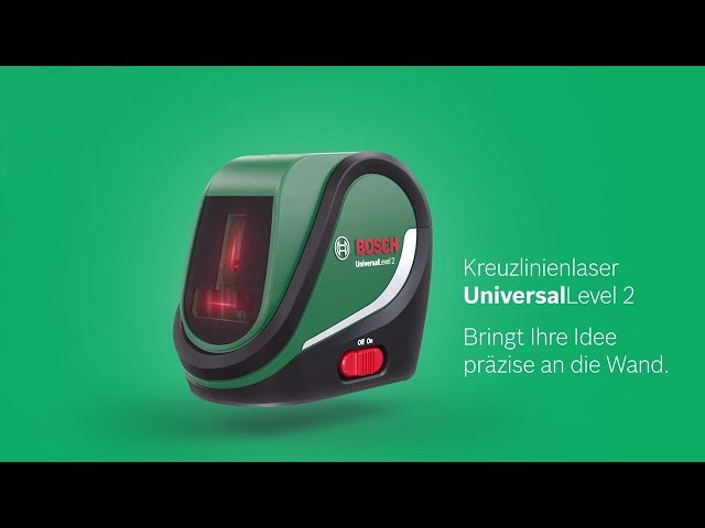 Video Teaser für Bosch stellt vor:  Der Kreuzlinienlaser UniversalLevel 2