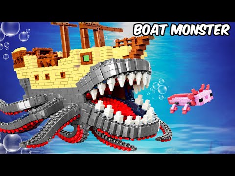 How to Build LEGO Minecraft Structures into Monsters | FUNZ Bricks