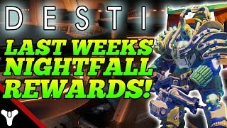 Destiny: "I'M NOT CURSED ANYMORE!" LAST WEEKS Exotic Nightfall Loot x3! (Destiny Strike Gameplay)
