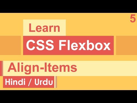 CSS Flexbox Align Items Tutorial in Hindi Urdu