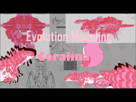 Evolution of modeling Coralina DRAGON ADVENTURE