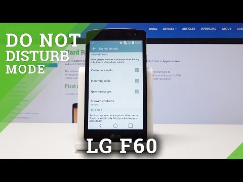 How to Enable Do Not Disturb Mode in LG F60 - Personalize Silent Mode