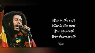 Bob Marley - WAR (lyrics)