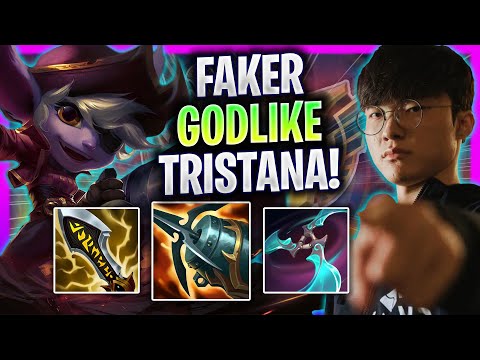 FAKER GODLIKE TRISTANA! - T1 Faker Plays Tristana Mid vs Azir! | Season 2024