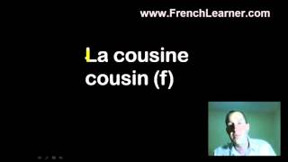 French Family Words & Practice Sentences