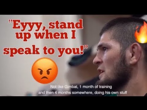Khabib Chewing Out A Fighter For Lacking Ambition 😡