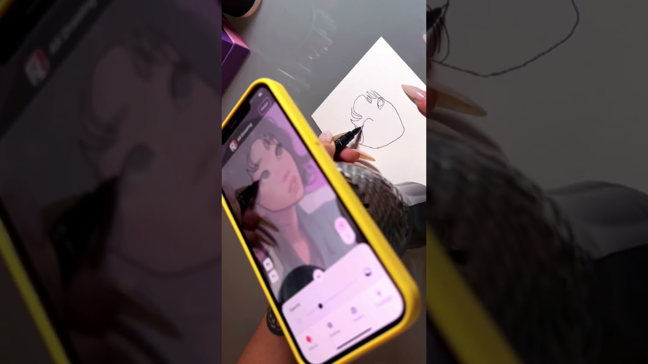 Easily Draw Awesome Anime Characters Using Your Phone And AR Technology #art #drawing #pendrawing