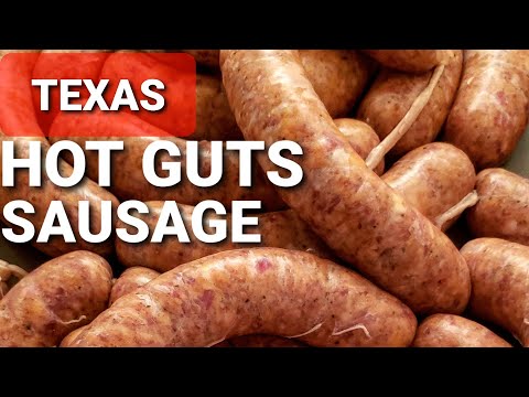 Texas Sausage Recipe - How To Make Texas Hot Guts...