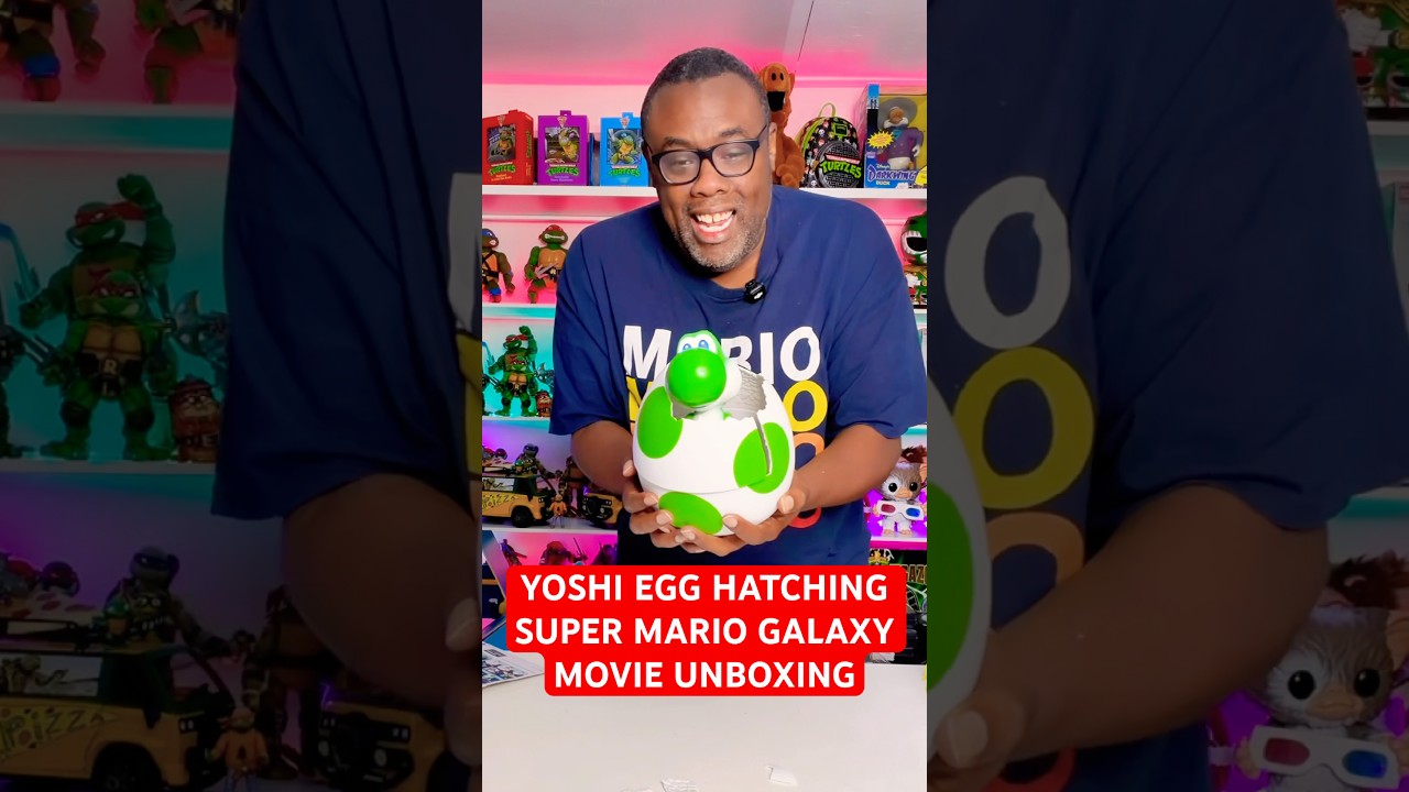 Yoshi Egg Hatching & Super Mario Galaxy Movie Unboxing #supermario #nintendo #unboxing #yoshi