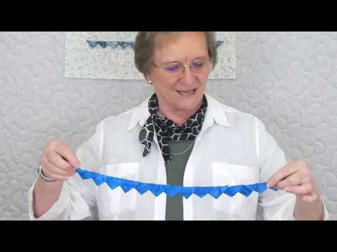 Quilting Tips & Techniques 269 - How to make continuous Prairie Points from one piece of fabric.