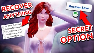 HIDDEN Sims 4 Recover Saves option! 2 WAYS to restore your DELETED Sims 4 save file or family 2021