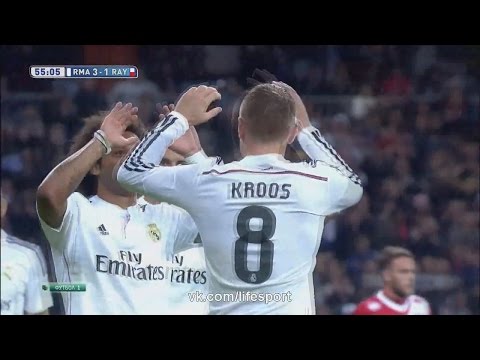 Toni Kroos First Goal for Real Madrid vs Rayo Vallecano 3-1[La Liga 2014] HD
