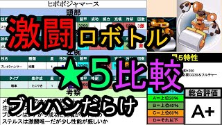 【今週周り切れるのか！？】今週の激闘ロボトル★5比較！【メダロットＳ】※数値間違いあるのでコメ欄参照