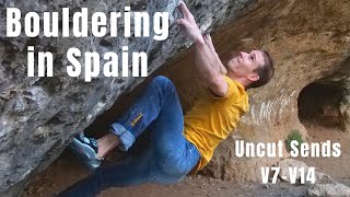 Bouldering in Spain | Uncut Sends V7 to V14 | Rock Climbing