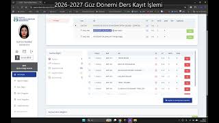 Ders kaydı nasıl yapılır? (1. sınıflar)  Her bölüm kendi dersini seçer