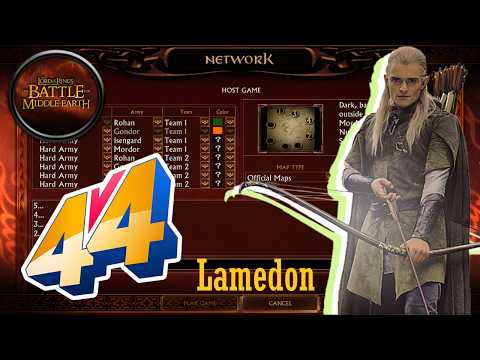 BFME 1 2.22 – 4v4 Epic Showdown! Mausser, Boki & Wanted vs Horde of Evil | Lamedon Clash
