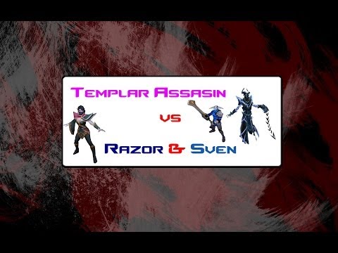 DOTA 2 Skillz - Top Play 2 - Templar Assasin vs Razor & Sven
