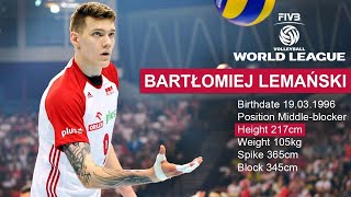TOP 20 Crazy Volleyball Actions by  Bartłomiej Lemański (Height 217 cm)  World League 2017